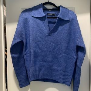 Stateside never worn cash wool blend Johnny collar sweater